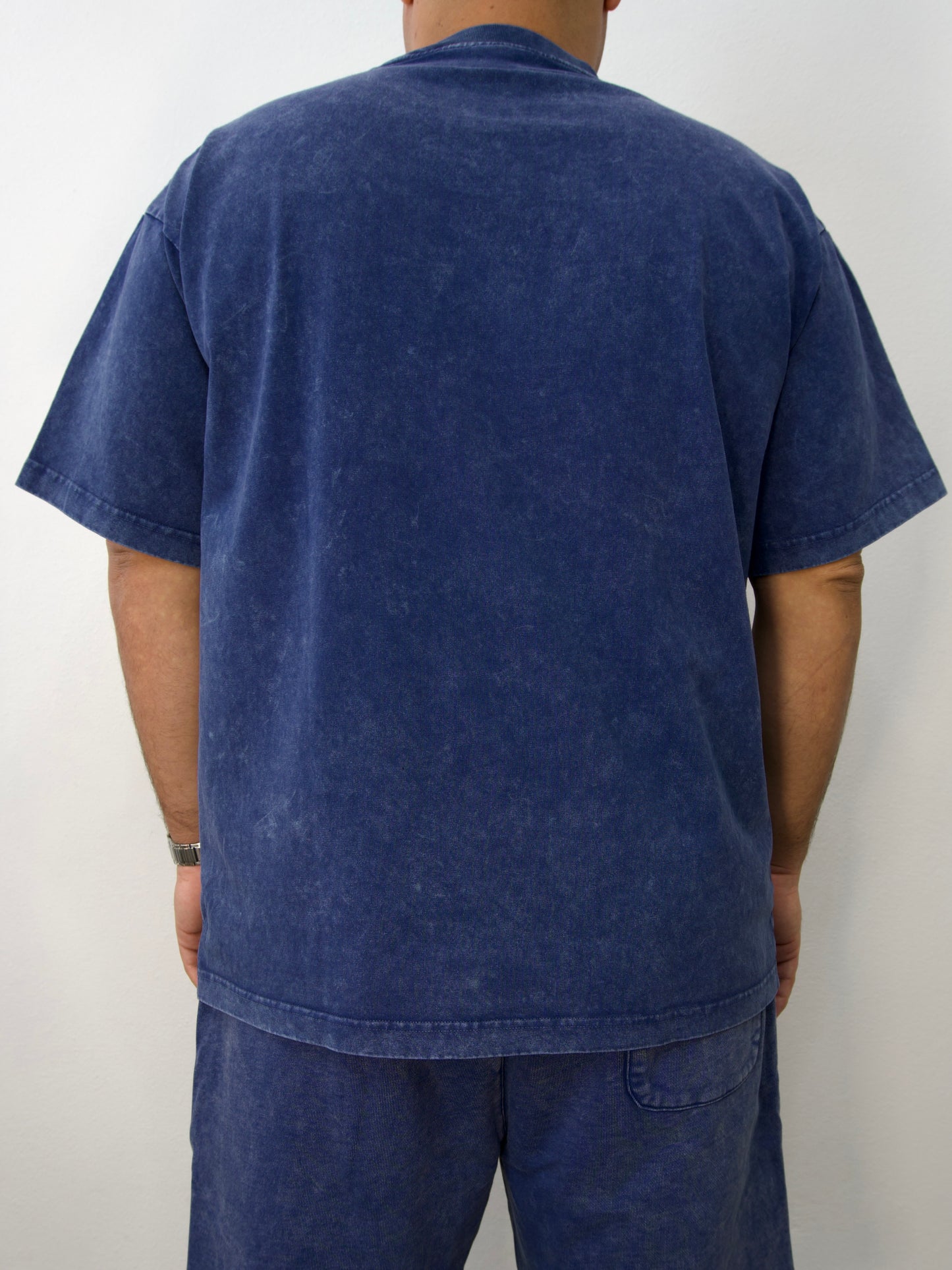 Basic Washed T-shirt - Blue