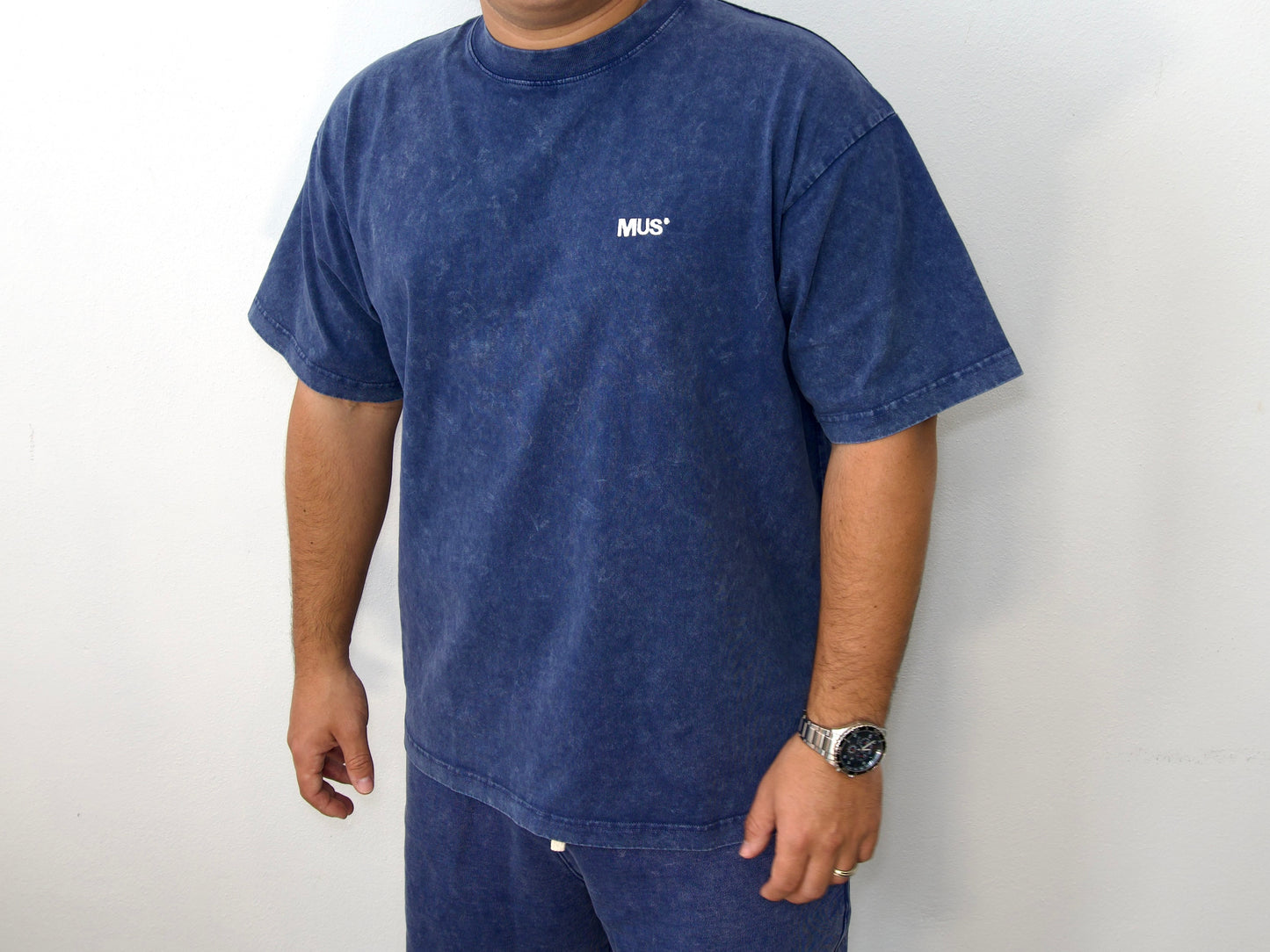 Basic Washed T-shirt - Blue